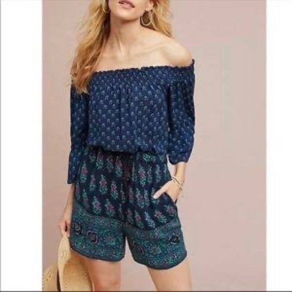 Anthropologie ett twa Kaleo Romper Size M Medium - Picture 3 of 11